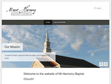 Tablet Screenshot of mtharmonybaptist.com